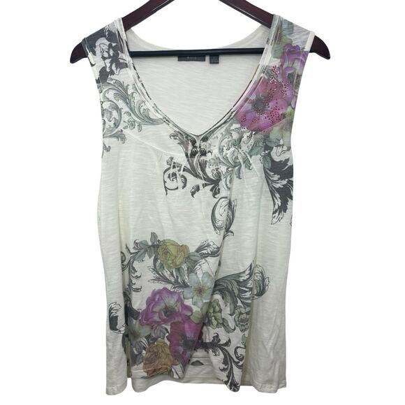 APT 9 Tops - APT 9 Women’s Tank Top Large Y2K Floral Fairy Studded Embellished Whimsigoth